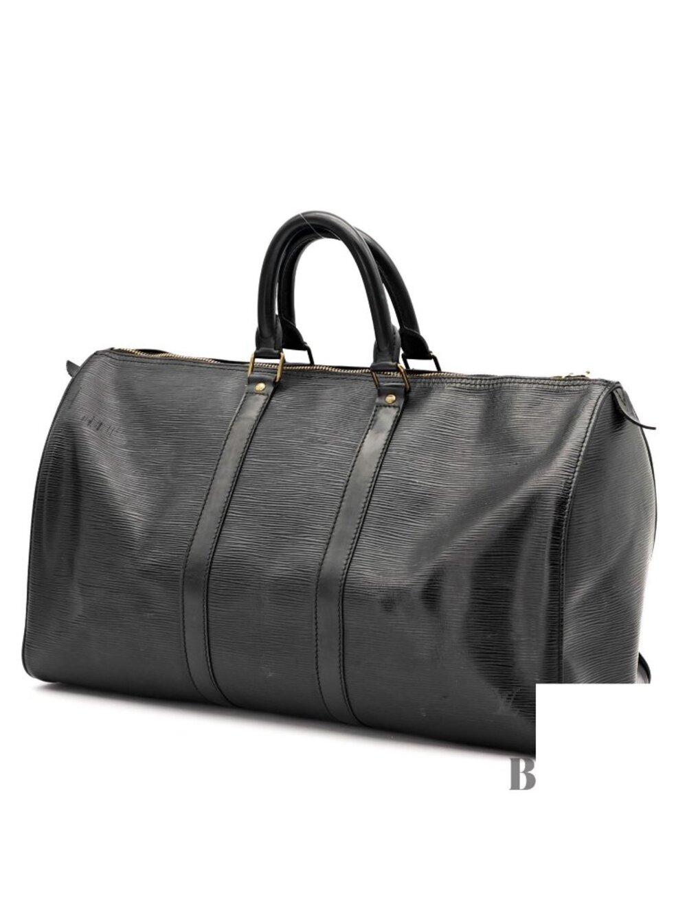Louis Vuitton Epi Keepall 45 Boston Bag Golf Black Noir